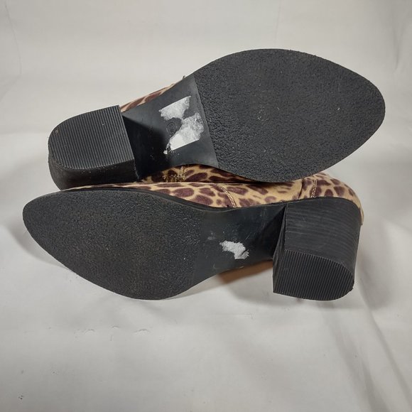 Coconuts by Matisse Moonlight Leopard Print Booties Women's Size 9.5 Tan Brown - Picture 10 of 11